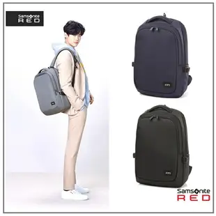 Samsonite Red 新秀麗 14吋筆電包 後背包 商務包 筆電包 公事包 AU8*08001 (灰/藍/黑)