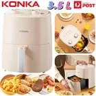 KONKA Electric Air Fryer Digital Oil Free Oven Healthy Cooker Kitchen 3.5L 1250W
