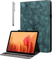 [KEDBBAO] Case for Samsung Galaxy Tab S6 Lite 10.4 2024 2022 2020(SM-P620/P625/P613/P619/P615/P610), Multi-Angle Flip PU Leather Protective Cover with Stylus Holder for Galaxy Tab S6 Lite Case, Green