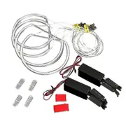 4x Ccfl Angel Eye Halo Led Ring Light White Non-Projector for E46 3 Series White light