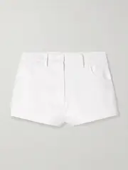 [Magda Butrym] Magda Butrym - Cotton-poplin Shorts - White - FR 42 FR 42 White