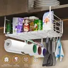 Under Shelf Basket Hanging Under Shelf Storage Basket with Hooks No QAIdr