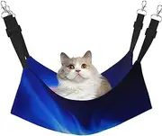 EdWal Blue Fire Basketball Ball print Soft Sleeping Hammock Cat Hammock for Cage Hanging,Pet Hammock Bed Adjustable for Small Animals