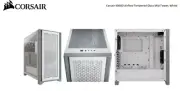 Corsair Carbide Series 4000D Airflow ATX Tempered Glass White, 2x 120mm Fans