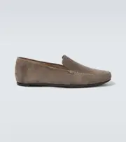 [Manolo Blahnik] Manolo Blahnik Alder suede loafers AU 7 grey
