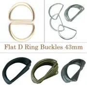 D Rings Welded Metal Dee Fasteners Buckle Webbing Bag Straps Dog Handbags 43mm