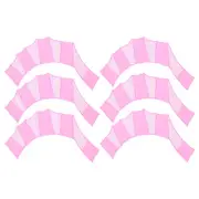 3Pair Silicone Swimming Gloves Webbed Swim Gloves Gear Paddle Fins Pink S