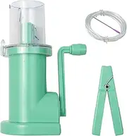 Knitting Machine 1 Set DIY Hand Cranked Manual Household Spool Knitter Beginner Green Cord Knitting Machine for Art Craft Bows Cord Knitting Machine French Knitter Knitting Machine Crochet Machine