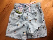 Bluey...Target...BNWT-Boy's Light Blue Volley Shorts, Size 6. $14