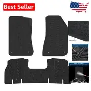 Odorless Custom Fit Jeep Wrangler JL Floor Mats - Heavy-Duty Rubber Protection