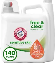 140 Fl Oz Load Arm & Hammer Sensitive Skin Free Clear Liquid Laundry Detergent