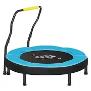 Trampoline for Kids, 3ft Mini Trampoline with Handlebar, Toddler Blue