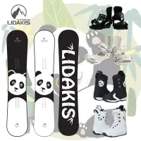 在飛比找Yahoo!奇摩拍賣優惠-lidakis力達克絲21-22款單板滑雪板黑白熊貓全能單板