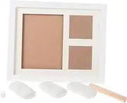 Cabilock Handprint Mud Photo 3pc Creative Boys and Girls Photo Frame Pendant Diy Picture Display Holder Safe Inkpad