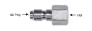 COUPLER 3/8" TIP STEEL 5000 PSI PRESSURE WASHER FITTING ENZ-PW-AD3104