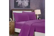 1000TC Ultra Soft Flat & Fitted Sheet Set - Purple