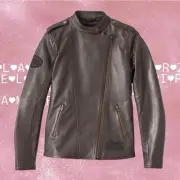 VINTAGE!! Women’sHARLEY DAVIDSON EST 1903 PATCH FULL ZIPP LEATHER JACKET SIZE XL