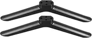SEWACC 2pcs Tv Stand Base Black Pedestal Feet for Flat Screen Tvs Stable Support for Home Entertainment Compatible with Various Models for Bedroom Setup