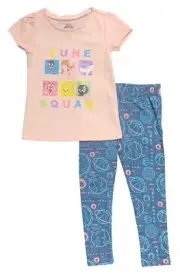 Looney Tunes ☆Little Girls Space Jam Tune Squad T-Shirt & Leggings set Size 4-6x