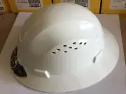 HDPE Natural White Full Brim Hard Hat with Fas-trac Suspension