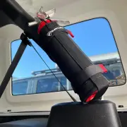 - 2.5 Lb Roll Bar Fire Extinguisher Mount for Vehicle Holder, Adjustable Fire Ex