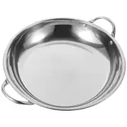 Casserole Stainless Steel Griddle Safe Handle Cooking Pan Individual