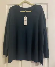 NWT $228 Eileen Fisher Alpine Merino Wool Raglan Sleeve Pullover 1X