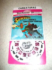 View Master Superman Meets Computer Crook, 3 Reel New Spanish DC Comics 1976