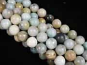 Brown Amazonite 10mm Round Beads 35cm Strand DIY Bracelets Necklace
