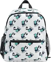 [Caihoyu] School Kid Backpack Kids Boy's/Girl's Diaper Bag Backpack with Chest Strap Dinosaur Excavator, Dinosaur Excavator, Small, Dinosaur Excavator, Small