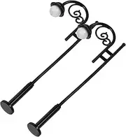 JUMPLAWN 2Pcs Miniature Street Light Models for Dollhouse Decor Mini Floor Lamp for DIY Miniature Village Pathway Decoration