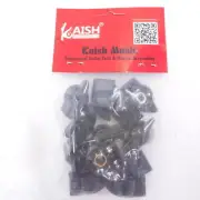 Pack of 12 Kaish Raised Vintage Guitar Amplifier Effect Chicken Head Knobs Black