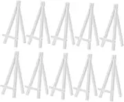jojofuny 10pcs Easel Easels for Display Tabletop Display Rack Light Chart Showing Stand Painting Show Shelf Painting Holder Stand Poster Holder White Plastic