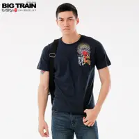 在飛比找蝦皮商城優惠-BIG TRAIN 龍城烽火圓領短袖-藍