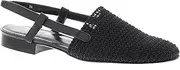 [VANELi] Womens Janet Knit Slip On Slingbacks, Black, 7 Narrow