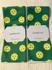 2 Geometry Kitchen Tea Towels - 18" x 30" -Pickleball- Set of 2 - New