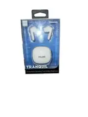 Tranquil Muze By Vivitar True Wireless Bluetooth White Earbuds Noise Canceling