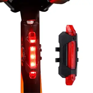 【Mr.U 優先生】USB充電自行車LED尾燈 2入組(自行車燈 腳踏車燈 安全燈 夜騎 單車燈 頭燈 警示燈)