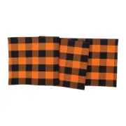 Orange & Black Buffalo Plaid Table Runner, 13 x 72, C&F Home, Nice quality NEW