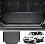 Powerty Trunk Mat for 2020-2025 Land Rover Defender 110 Accessories Cargo Mats TPE All Weather Cargo Liner Heavy-Duty Trunk Liners