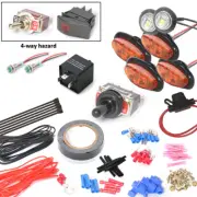 Universal Turn Signal Light Kit With 4-Way Hazard For SXS ATV UTV Toggle Switch