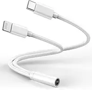 Lightning to 3.5 mm Headphone Jack Adapter,[Apple MFi Certified] iPhone Headphones Aux Audio Dongle+USB Type C to 3.5 mm Jack Female Adapter for iPhone 14 13 Pro Max 12 11 XS XR 8 7 Samsung S23 S22