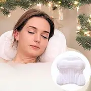 Luxury Bath Pillow - Relieve Stress and Rejuvenate - With Neck and Head Rest Support - Ergonomic Shape and Extra Soft Mesh - Bathtub Pillow, Bath Pillows for Tub, Bath Accessories, Bathtub Accessories