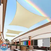 Royal Shade Beige 12' x 16' Sun Shade Sail Rectangle RSTAPRN1216-200GSM - Per