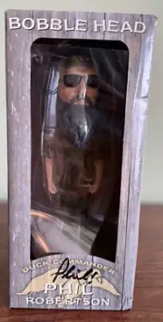 DUCK DYNASTY Duck Commander Bobble Head - PHIL ROBERTSON - New In Box Signed