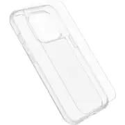 OtterBox React Case with Screen Protector Apple iPhone 15 Pro (6.1") Clear - (78-81235),DROP+ Military Standard Case ,2X Anti-Sc