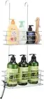 Hanging Shower Rack Shower Caddy with Rotatable Hook Bar over the Door and Ca...