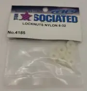 Team Associated Locknuts Nylon White Vintage Rc Rc10 Rc10t 4185