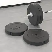 Fitness Change Weight Plates Set of 2, 15 kg Support Plates Olympic Plates for Weight Lifting Bumper Weight Plates Steel Rubber Strength Training Weight Plates Cement