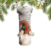 Wine Bottle Cover, Soft Wine Bottle Champagne Bottle Cover, Swedish Tomte Gnomes, Wine Bottle Decorations, Christmas Wine Bag for Hostess Table Decor